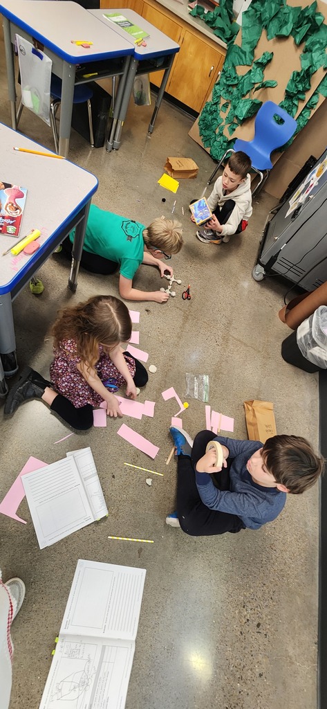 Mrs. Eichem's Class making their seed dispersal prototype