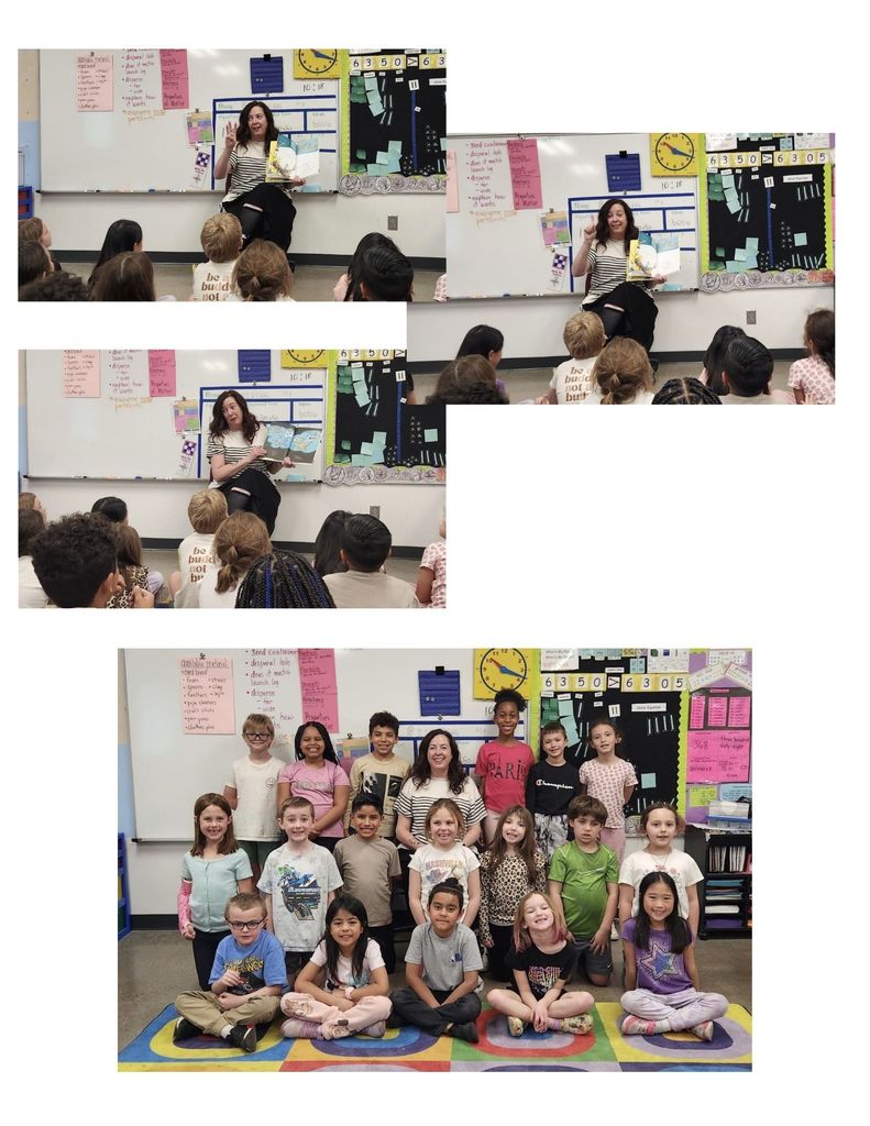 Mrs. Hahn Reading to Mrs. Eichem's class