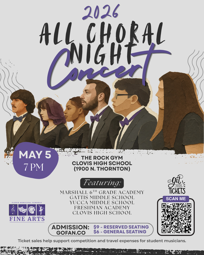 Poster shows a group of people in suits and ties, likely musicians, with details about a 2026 concert.