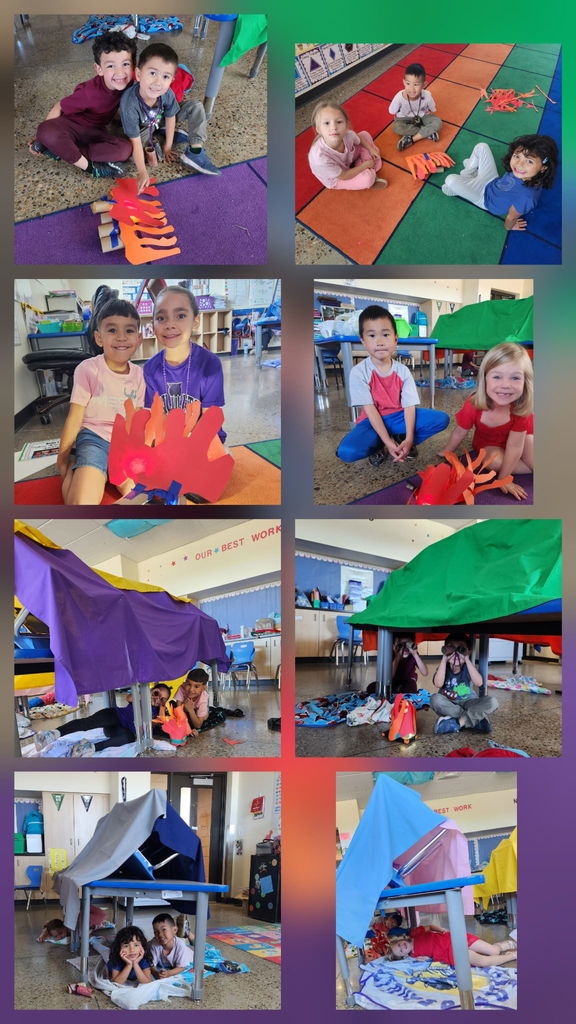Mrs. Briseño's class on "C" Camping Day! 