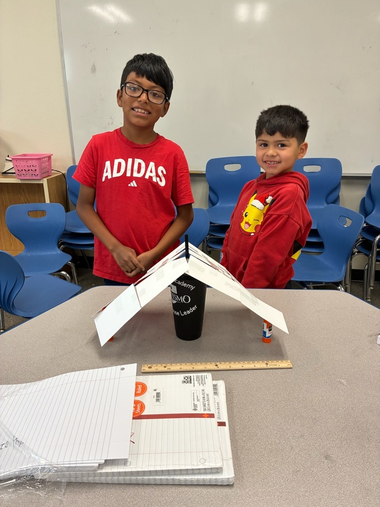 English Language Learners building free standing bridges 