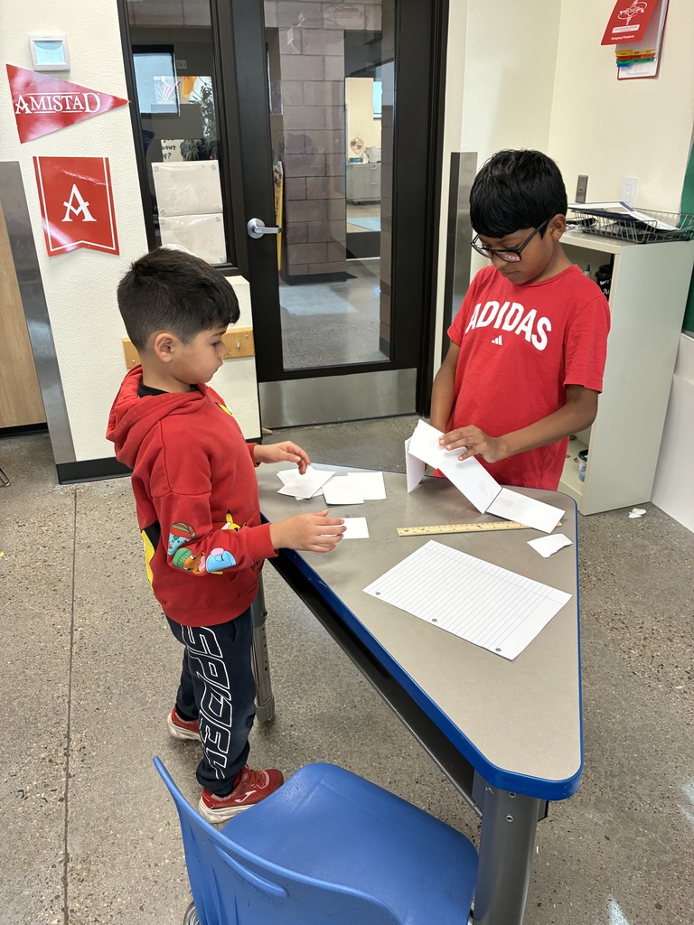 English Language Learners building free standing bridges 