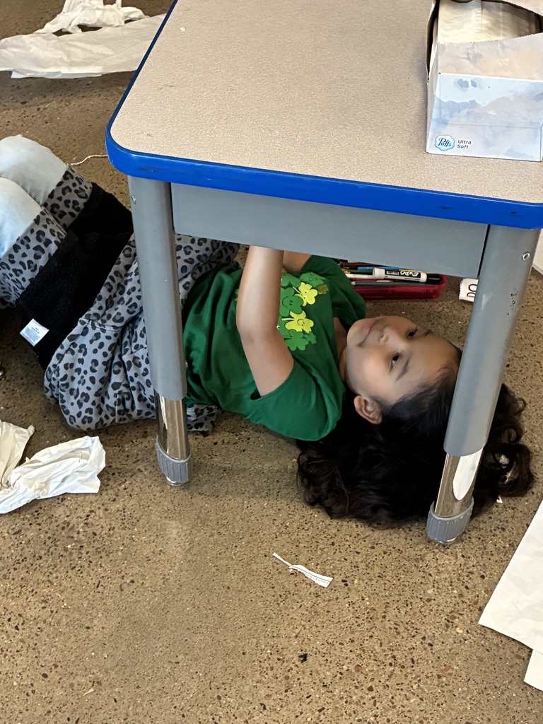 Mrs. Adams class creating art like MichelAngelo