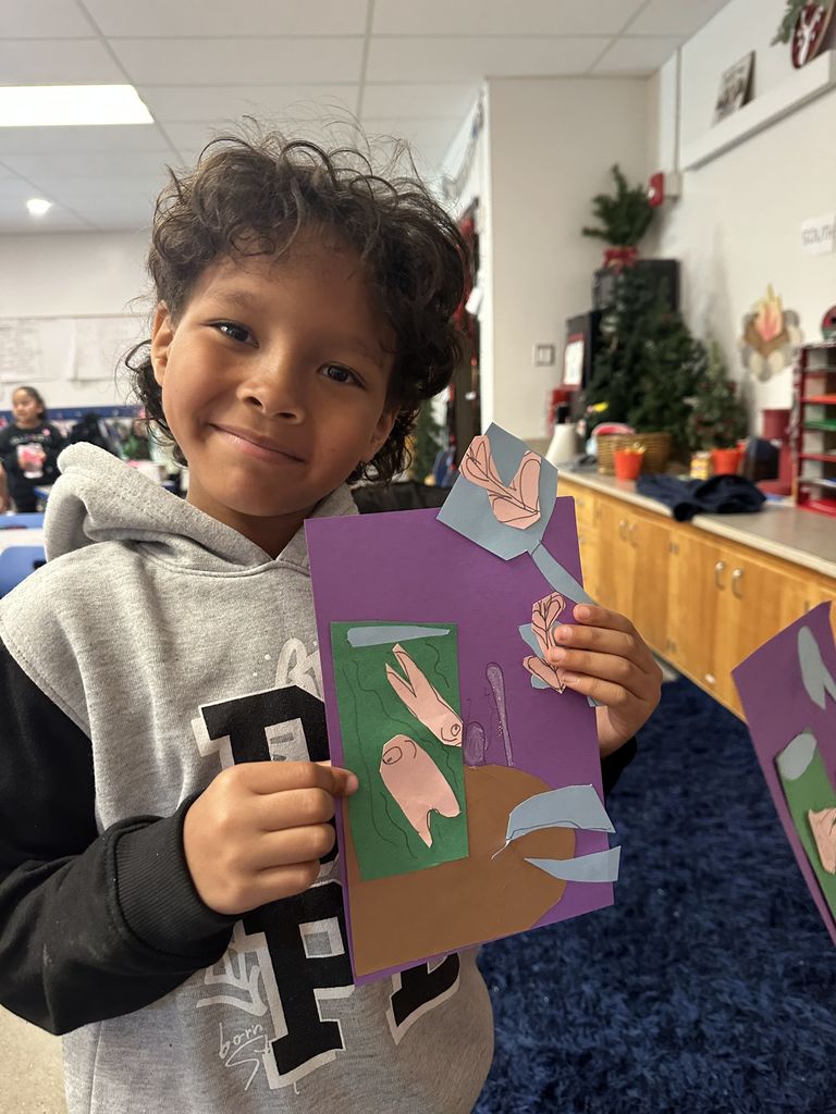 First Grade with in person art