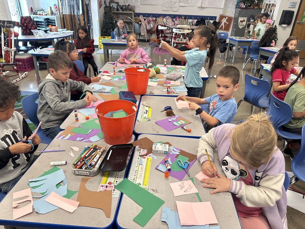 First Grade with in person art
