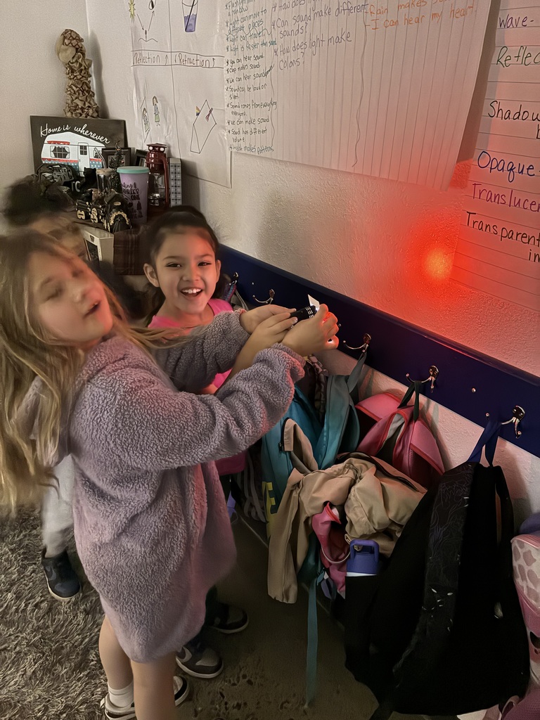 First Grade learning about light!