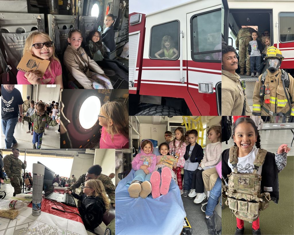 Mrs. Adam's Class at the STEM Field trip on the Air Force Base
