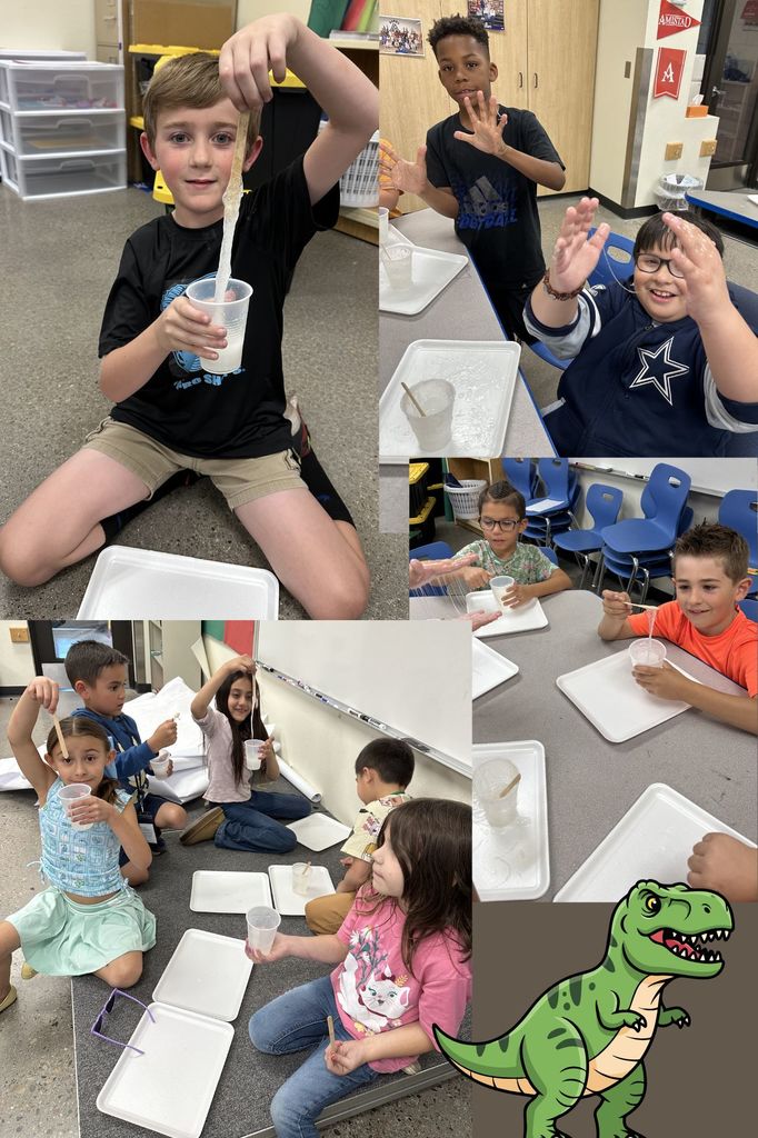 Paleontology class making dinosaur drool