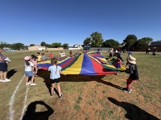 playing with parachutes