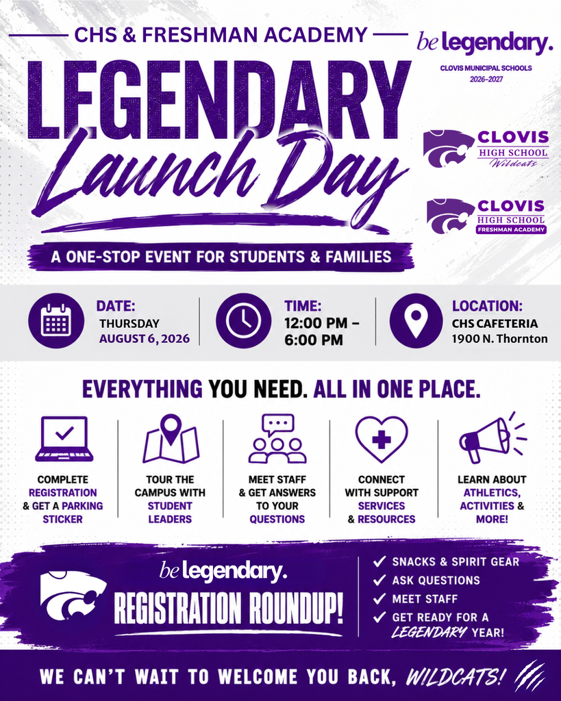 An event flyer reads "Legendary Launch Day". It has date, time, location, and information on the event.