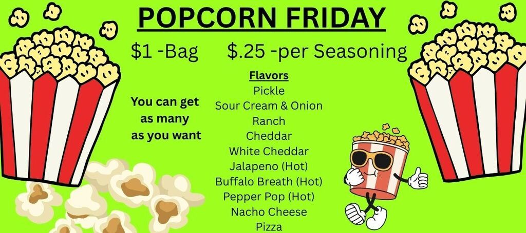 Popcorn Friday and the list of seasonings