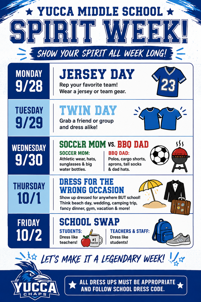 Spirit Week Flyer