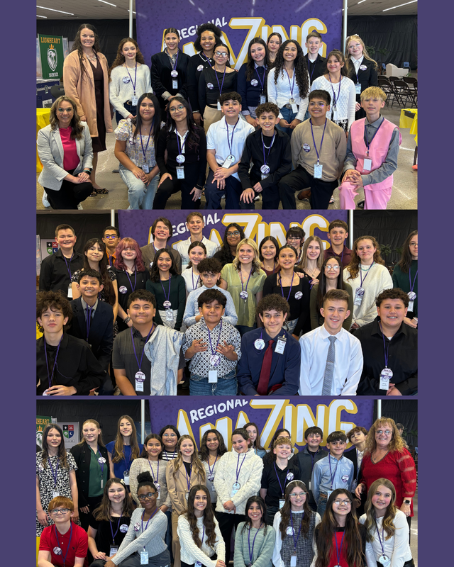 Middle School Amazing Shake Competitors