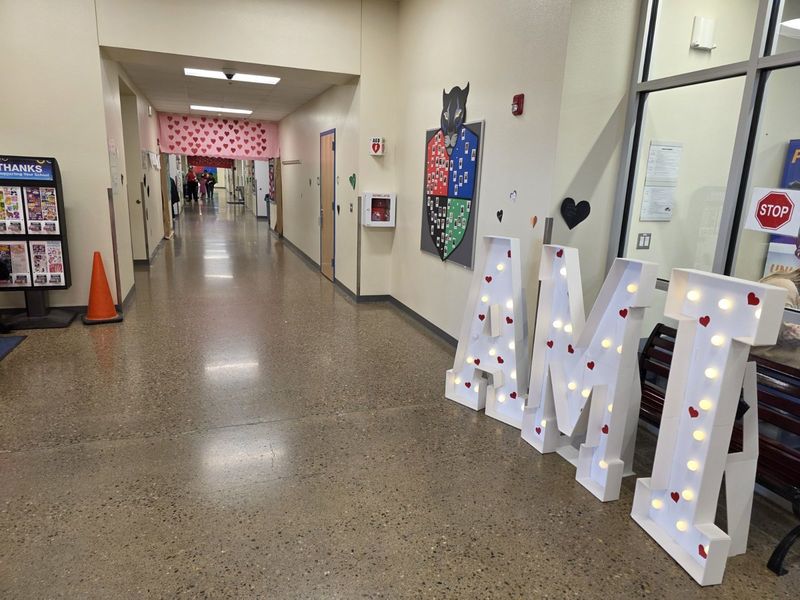 AMI with lights on it