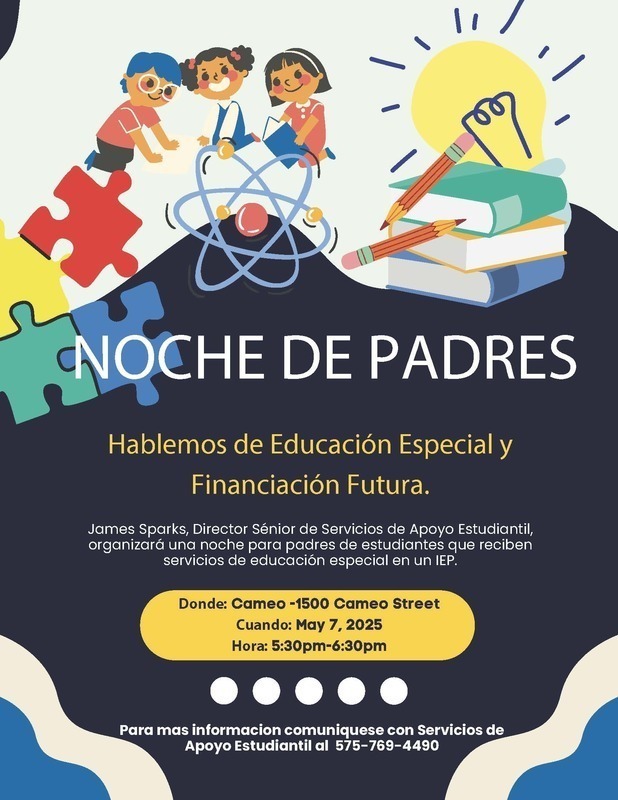 Spanish Flyer for Noche De Padres