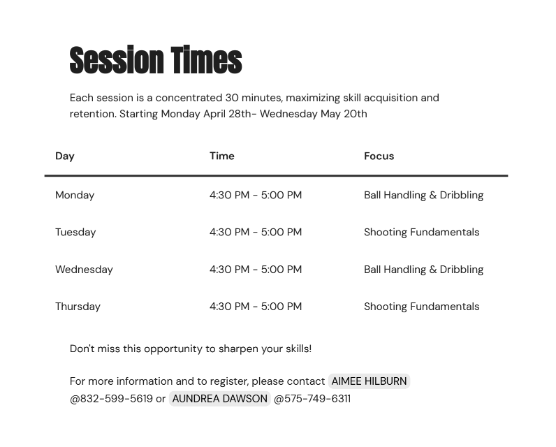 session times