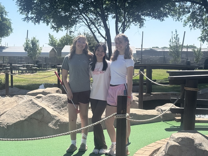 Amistad students enjoy the house celebration at Clovis Family Fun Center