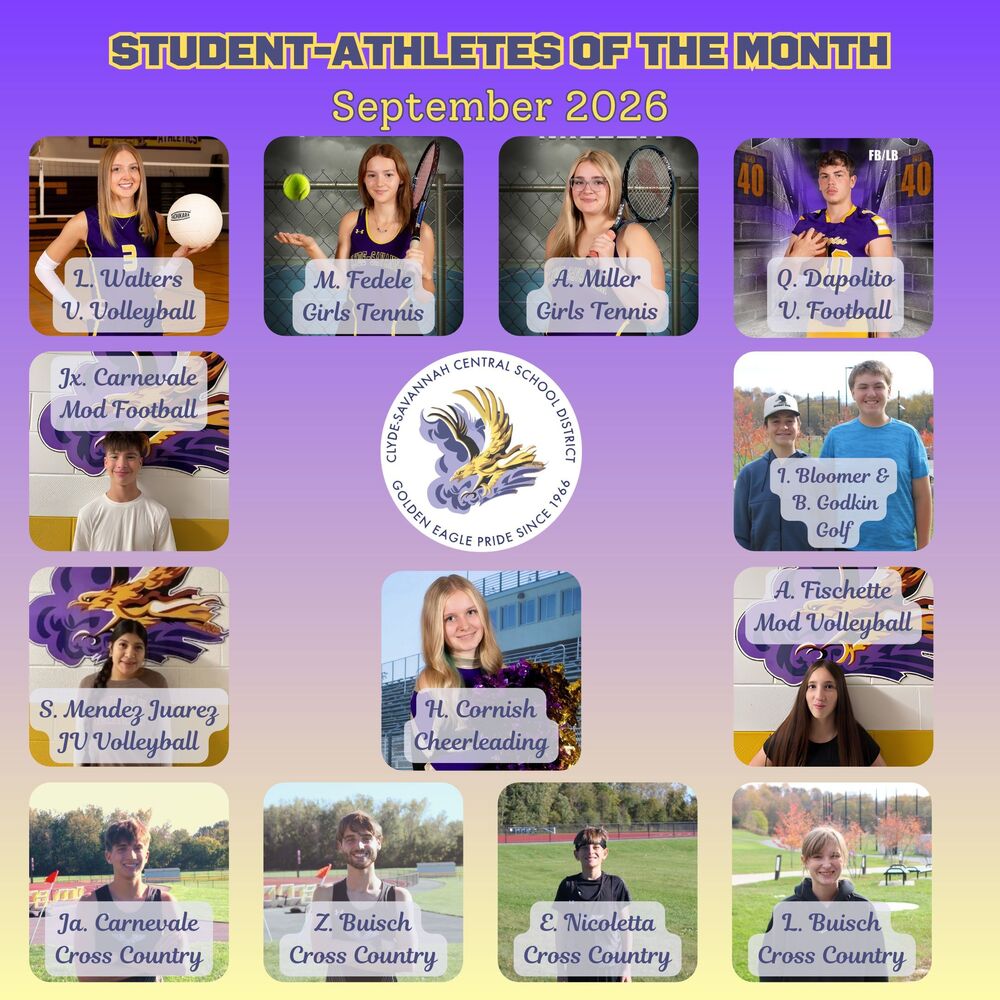 Student-Athletes of the Month: September 2026