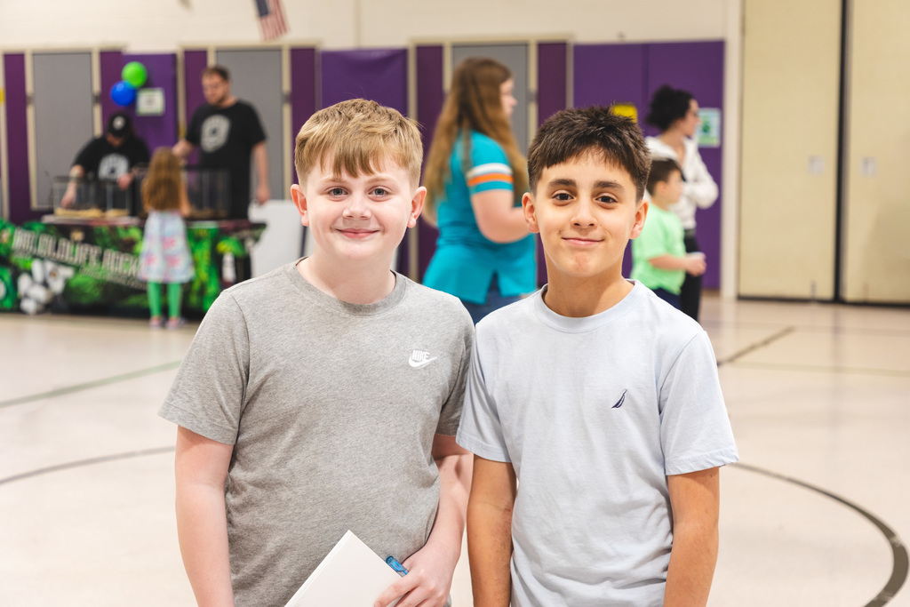 students at an earth day event