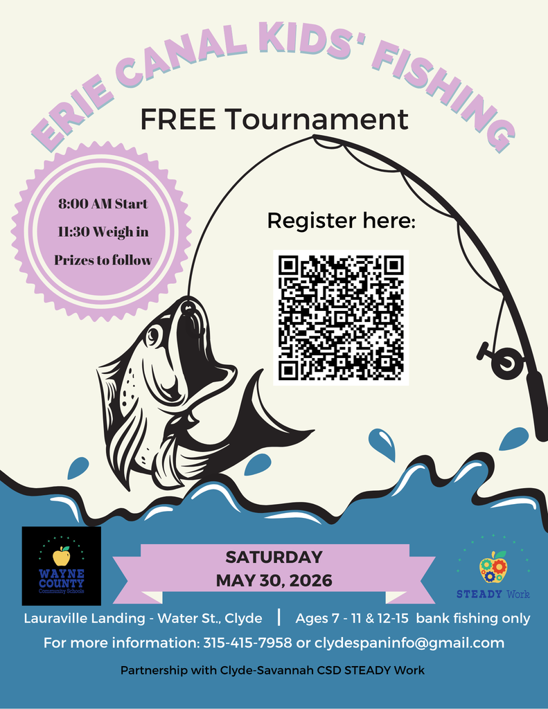 kids' fishing tournament poster