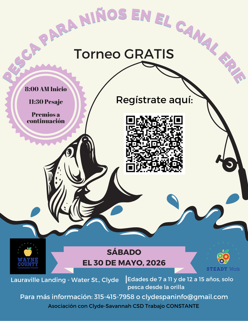 kids' fishing tournament poster