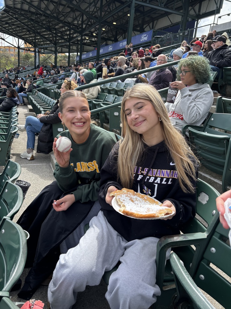 students show off foul ball at pbis field trip to red wings game