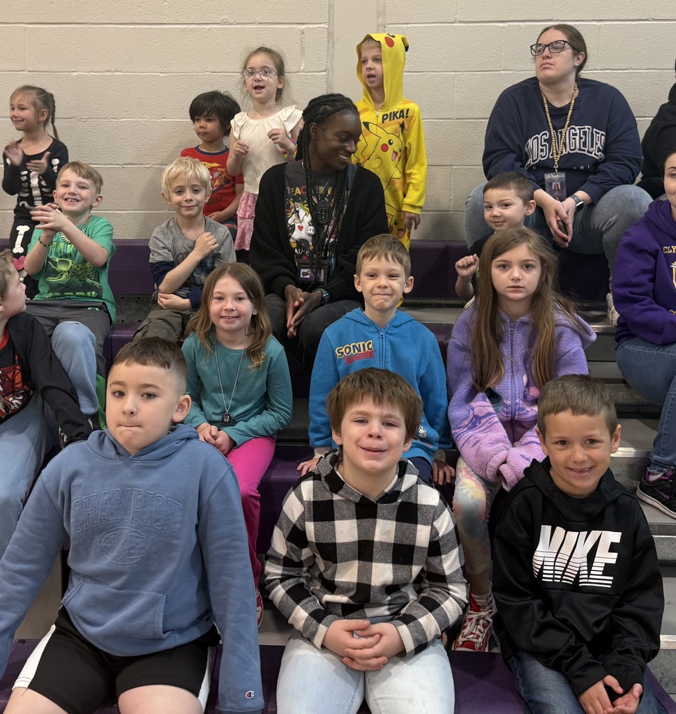 elementary students at an assembly
