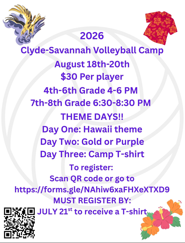 C-S volleyball camp flyer