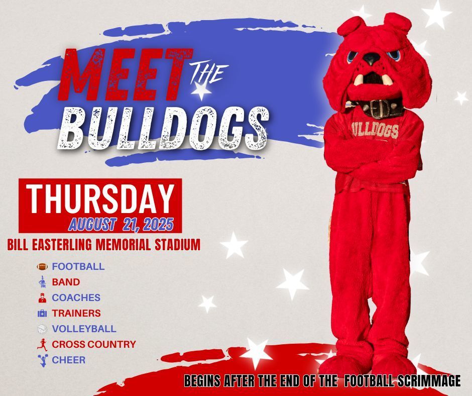Meet the Bulldogs information graphic
