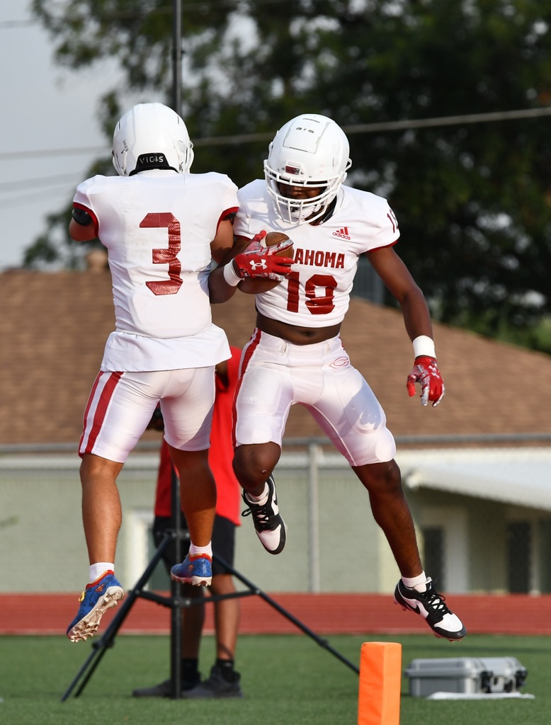 celebrating a touchdown