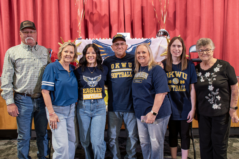 Famlily poses for a photo