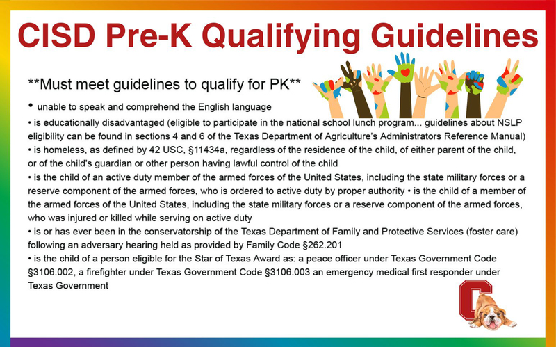 Guidelines on who qualifies for Pre-K