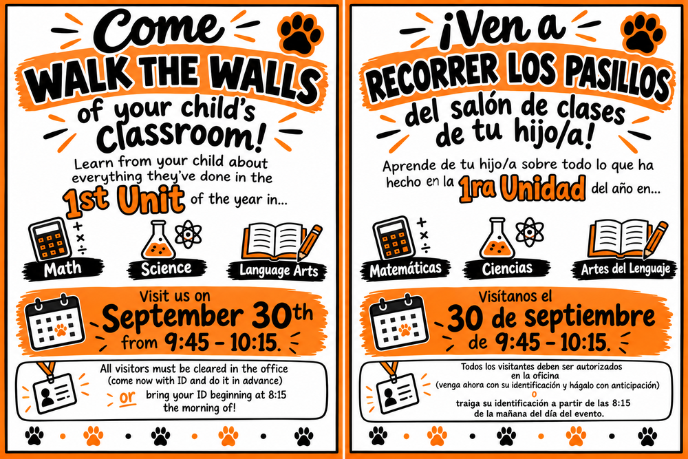 Walk the Walls Flyer