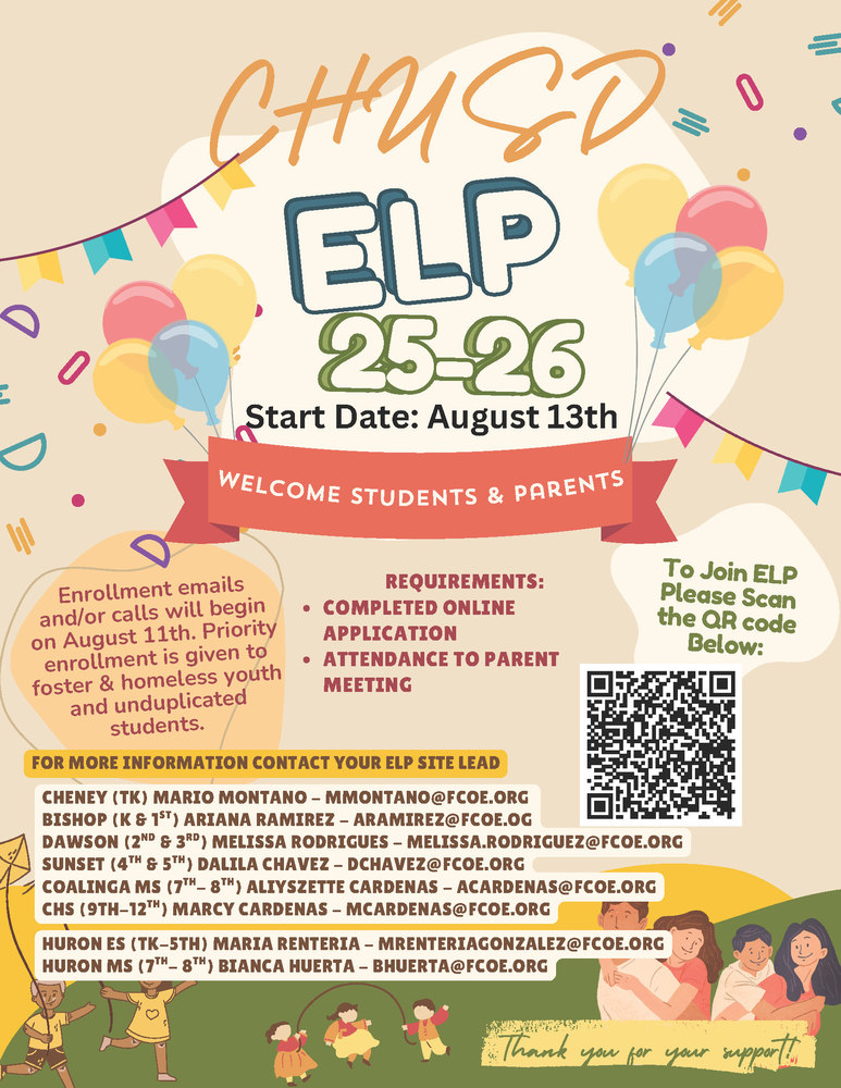 CHUSD ELP 2025-26