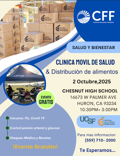 mobile health clinic 10/2/2025 from 10am to 3 pm