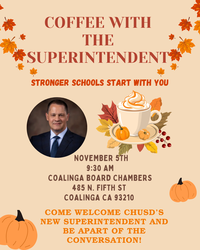 Coffee With The Superintendent