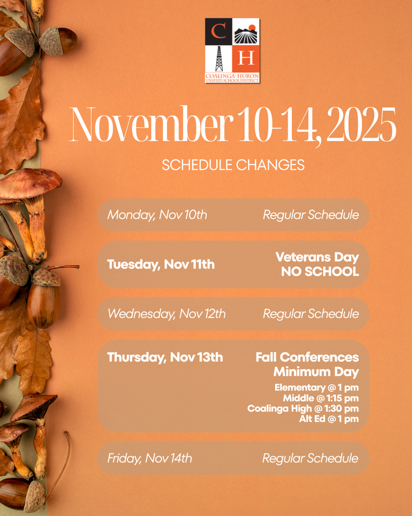 Nov 2025 Schedule Changes