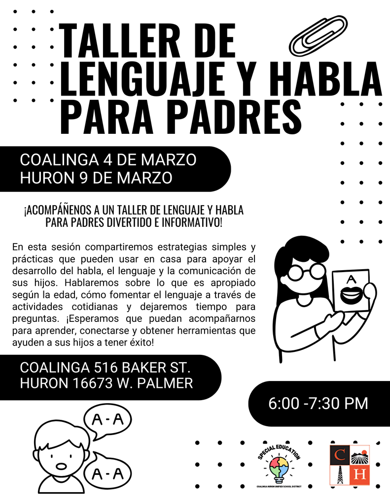 Speech & Language Parent Workshop
