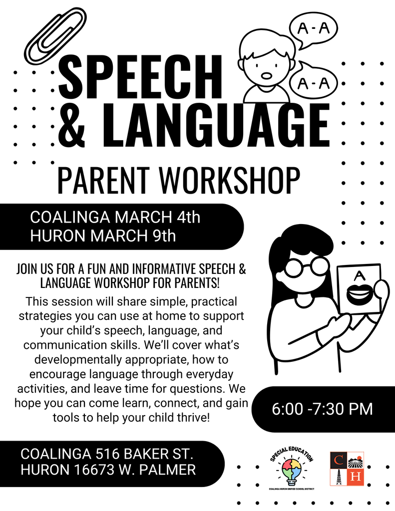 Speech & Language Parent Workshop