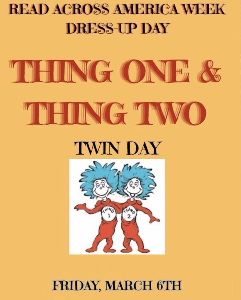 Thing One and Thing Two Dress Up Day