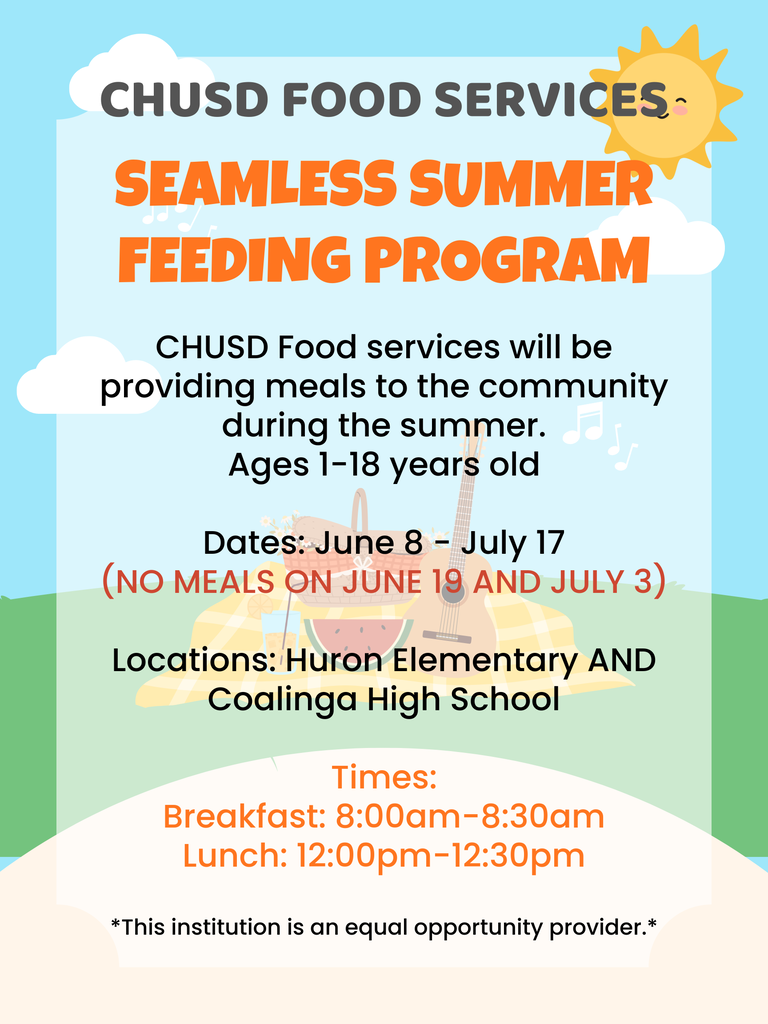 Seamless Summer Feeding Program flyer