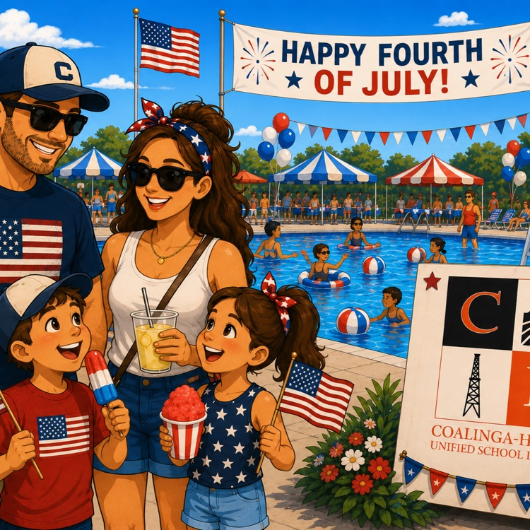 Family enjoying the 4th of July