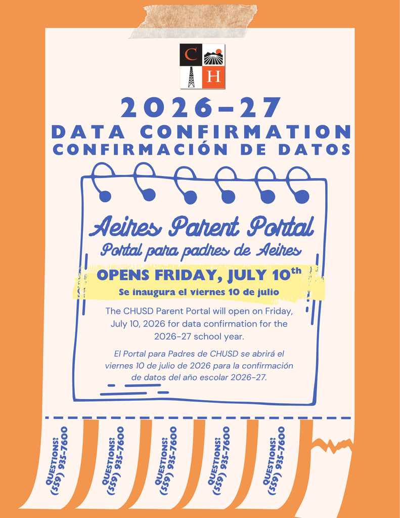 Parent Portal opens Fri, Jul 10, 2026