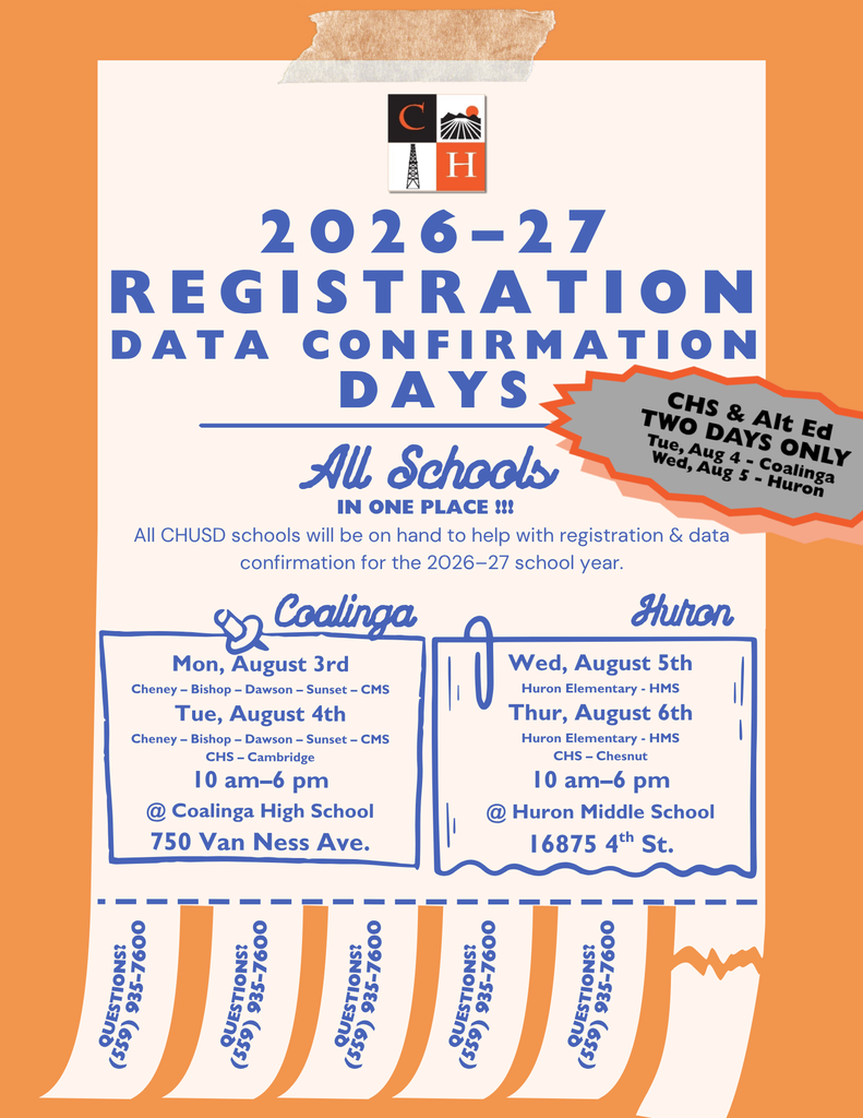 2026-27 Registration/Data Confirmation Days flyer