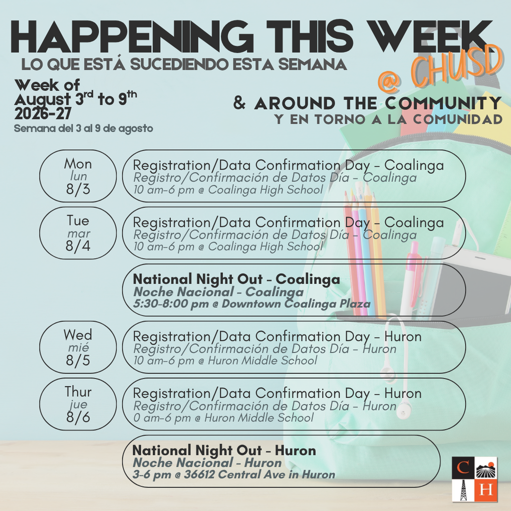 Happening this Week - Aug 3-9, 2026