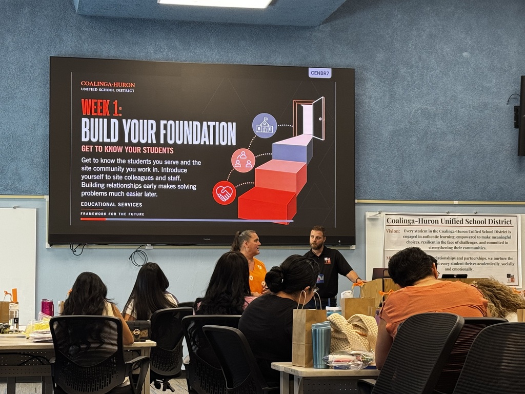 Jennifer Pinto and Jon Spreng presenting at New Teacher Orientation