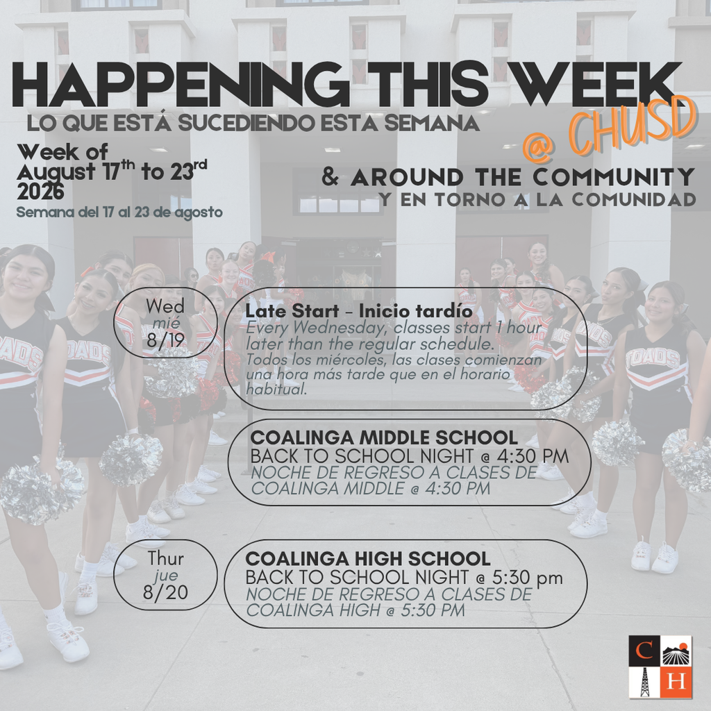 Happening this Week - Aug 17-23, 2026