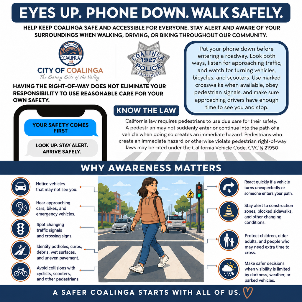 Distracted Walking flyer