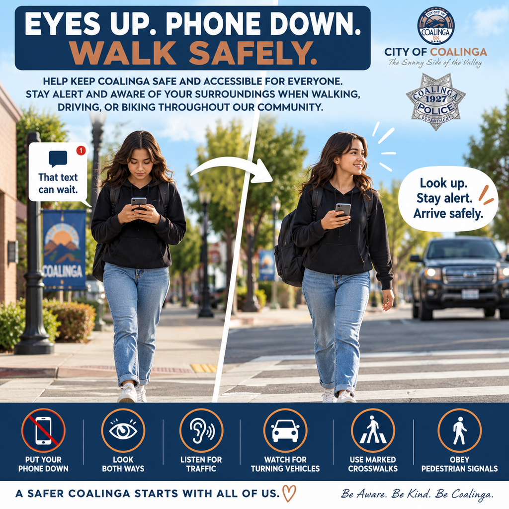 Distracted Walking flyer