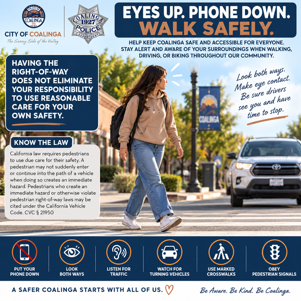 Distracted Walking flyer